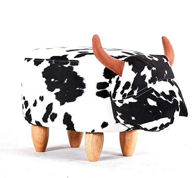 The most popularwood step stool for kids cow style animal stool chairs animal ottoman