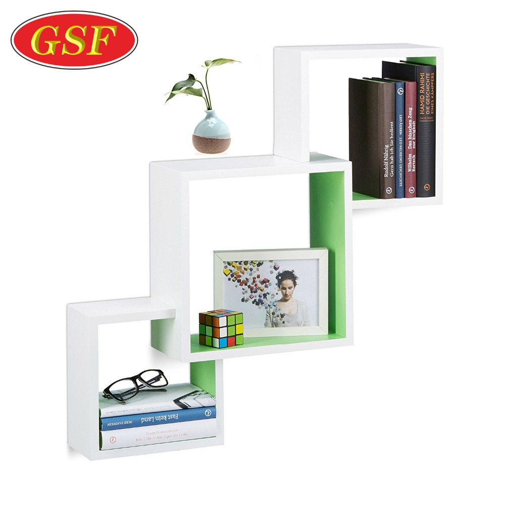 Wall Mount Cube Decorative Floating Wall Mount Home Wall Shelf