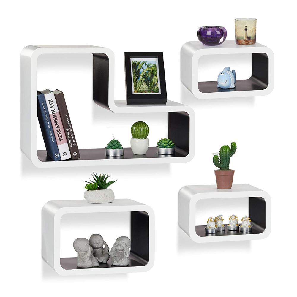 Modern Life Home Decoration Storage Wood Wall Shelf Book Display Shelf