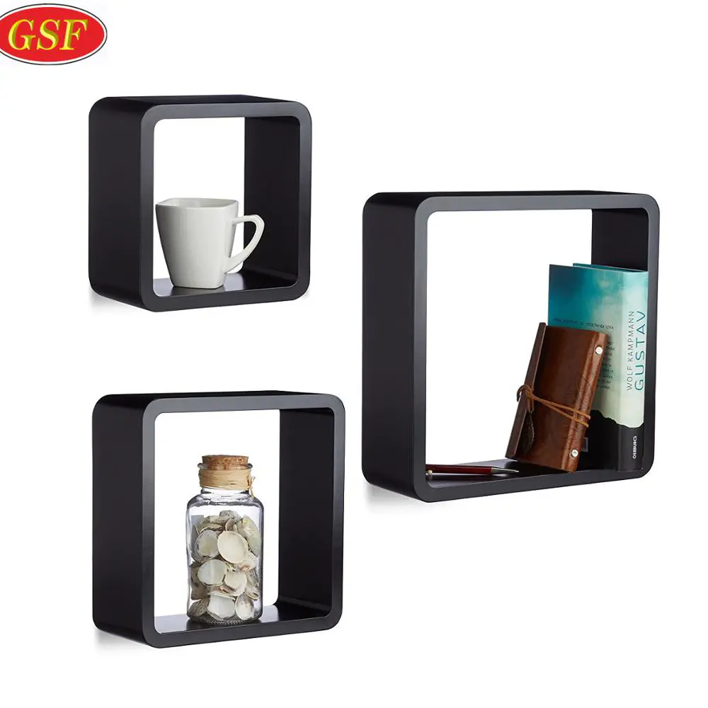 GSF 028 hot sale simple design book storage colorful wall cube shelf