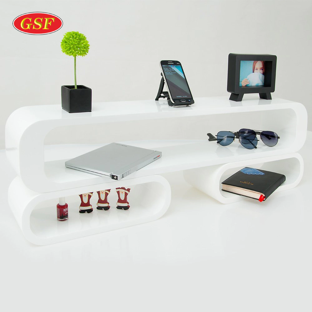 Eco-friendly New Style TV Storage Furniture Display Stand Oval Shelf