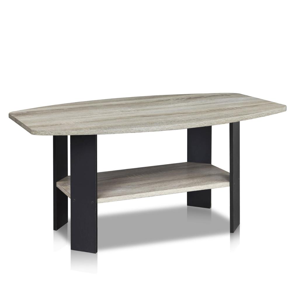 Custom Modern Coffee Table For Living Room,Contracted Style Coffee Table French Oak Grey/Black Household Furniture