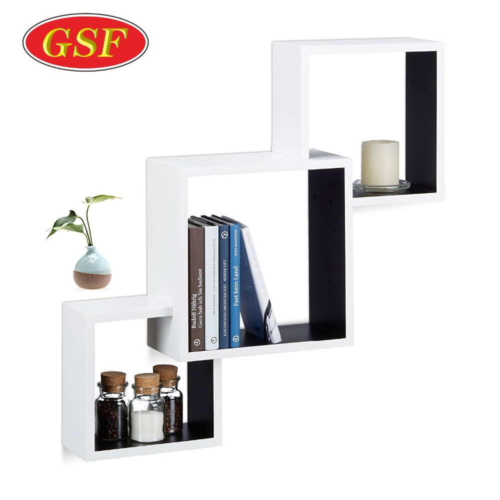 Living room furniture promotion item cat wall shelves wooden wall shelf design