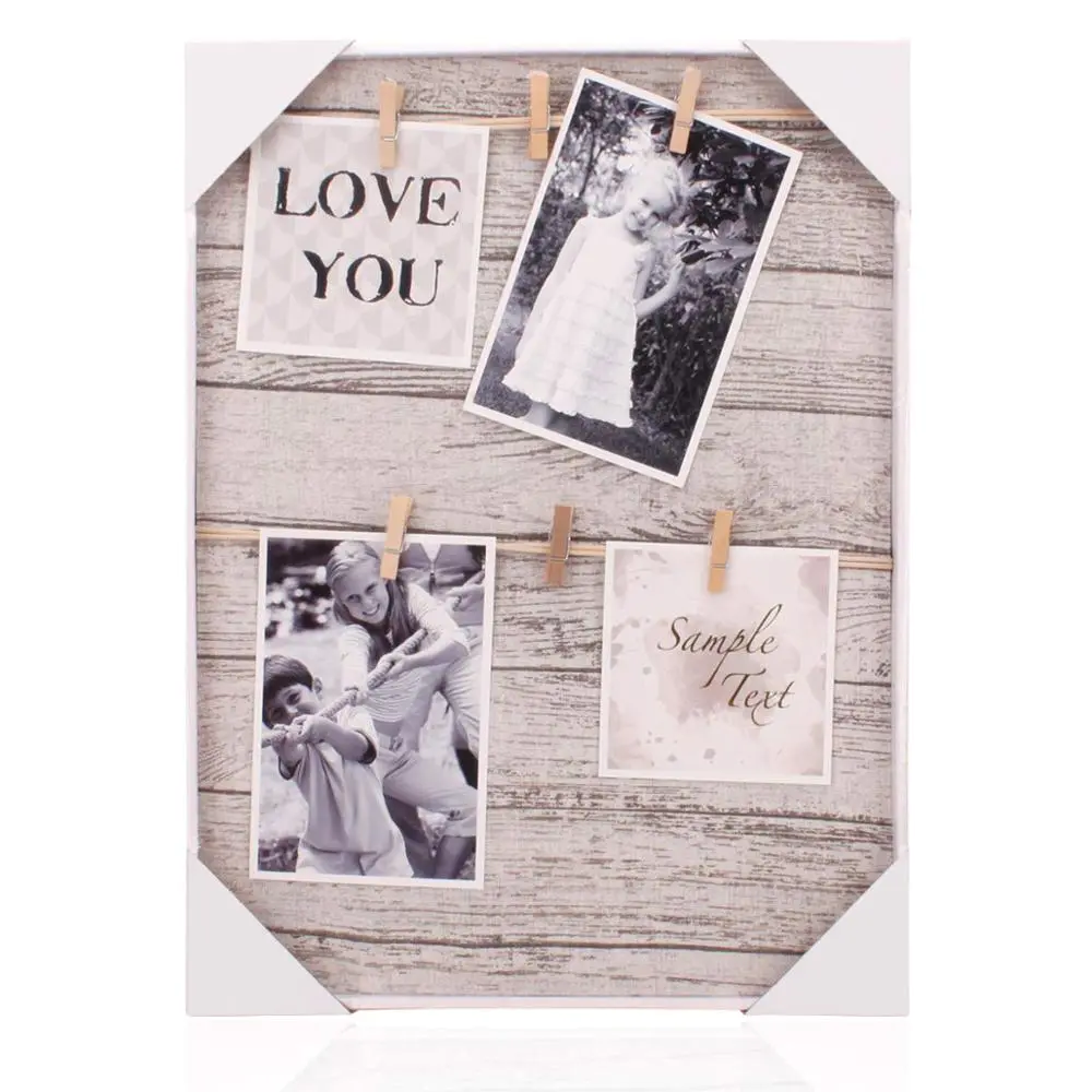 Photo Display Hanging Picture Frame of 6 Photos-show the Sweetest of Your Family