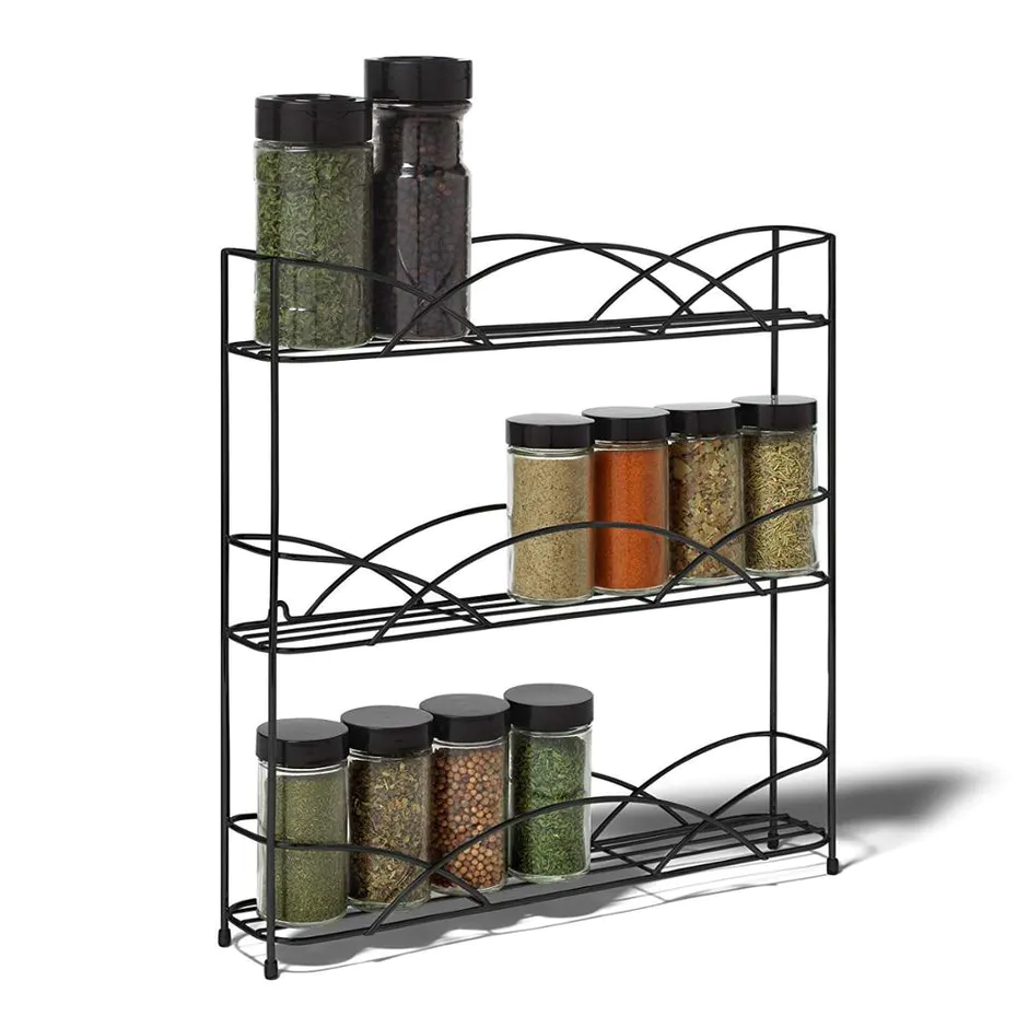 Competitive price Diversified Countertop 3-Tier stainless steel Spice Rack Set