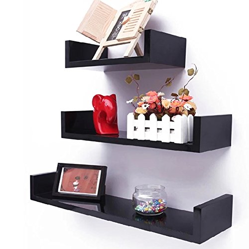 Customized 3 Set Wall Mounted Display MDF Home Wall Wooden Floating Book Shelf