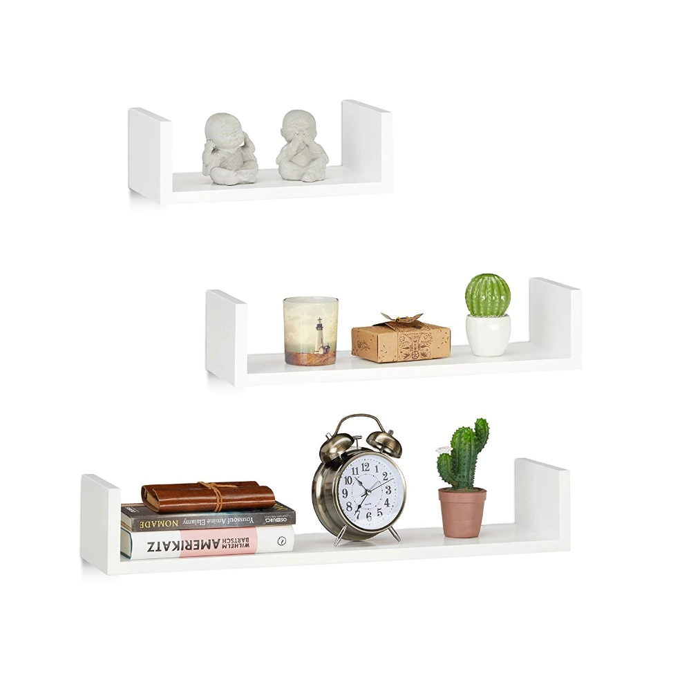 High quality environmental bedroom decorating wall shelf of set 3