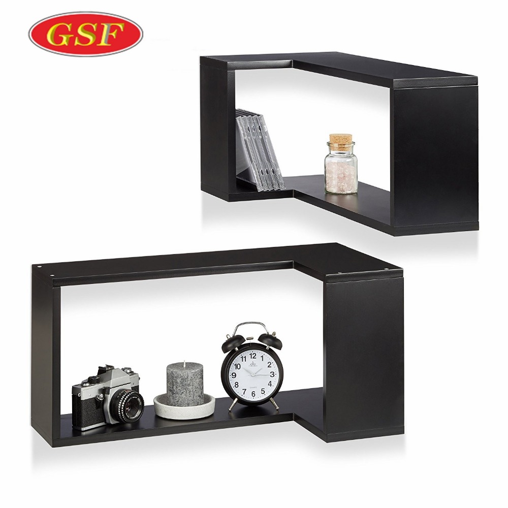 Irregular mdf storage cubes wall shelves wooden wall shelf design