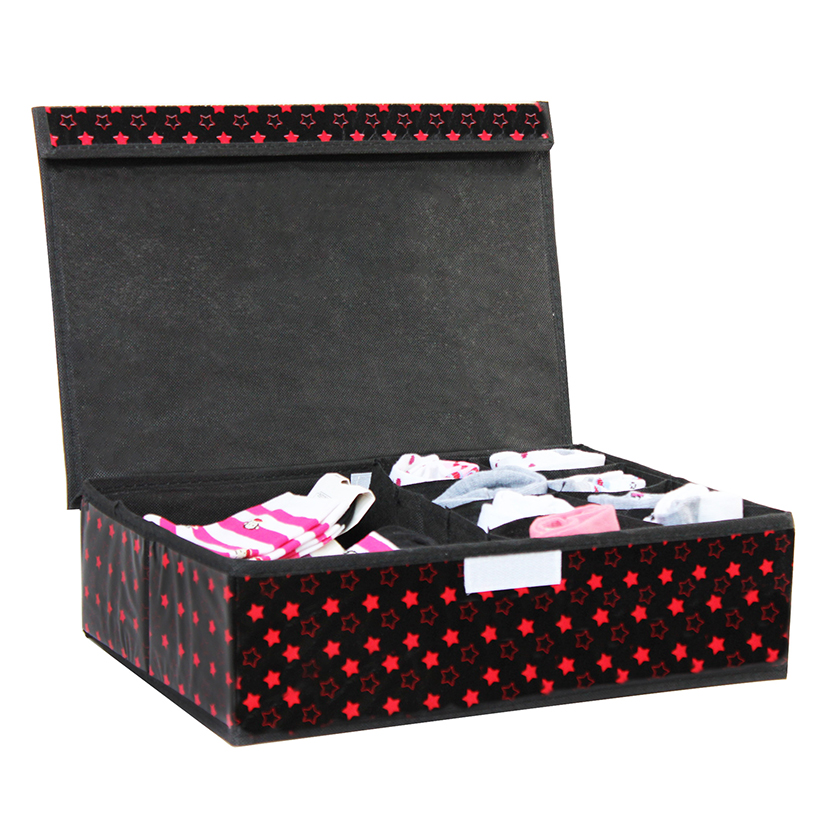 Foldable Fabric Storage Drawer Dividers Boxes Sock and Underwear Storage Organizer box