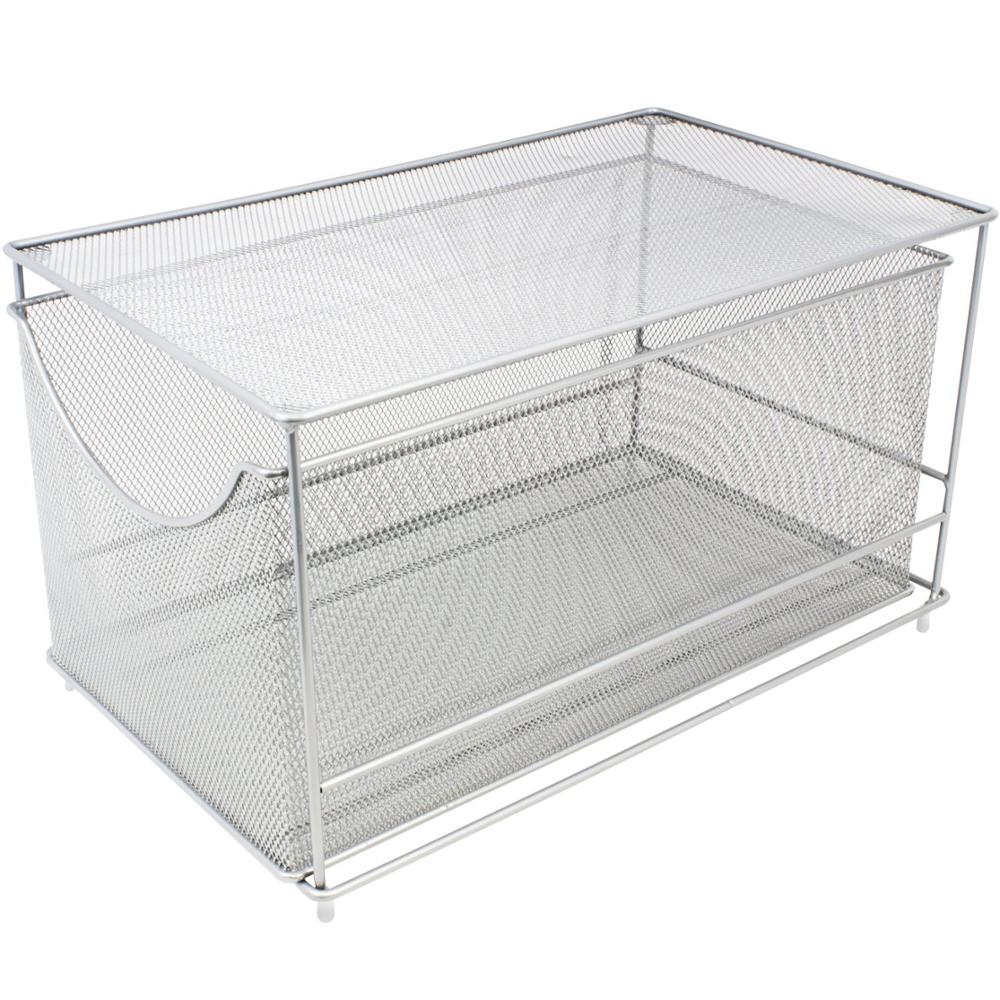 Low Price Pull Out Drawers Metal Mesh Storage Organizer ,pull out wire basket