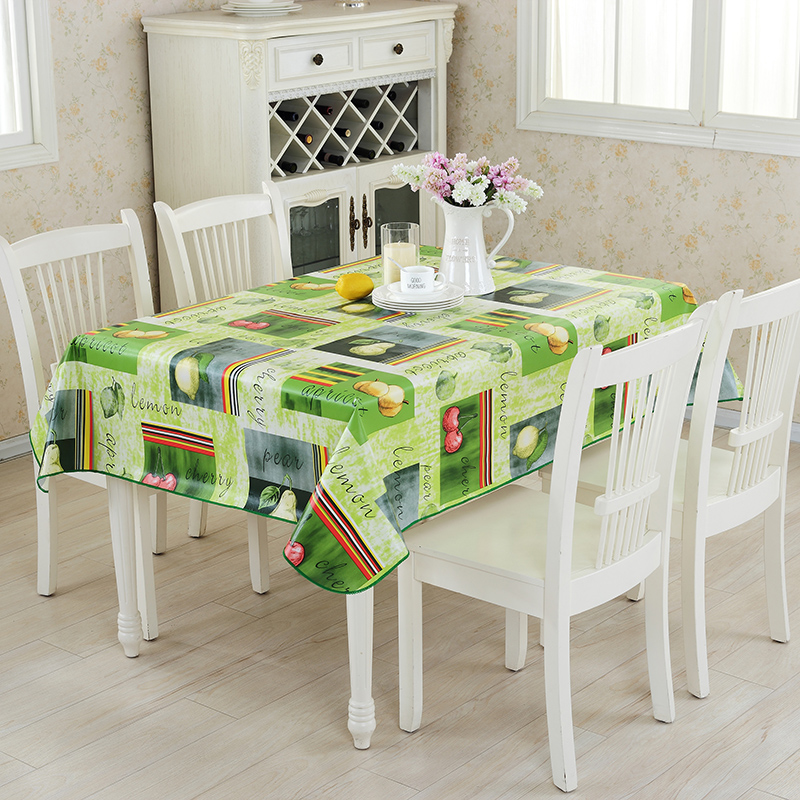 Dust-Proof Table Cover For Kitchen Dining Tabletop Decoration Table Cloth Pvc
