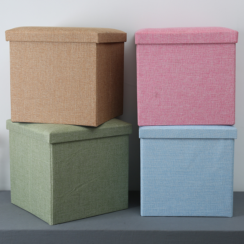 Accept Customized Color Collapsible Fabric Storage Ottoman