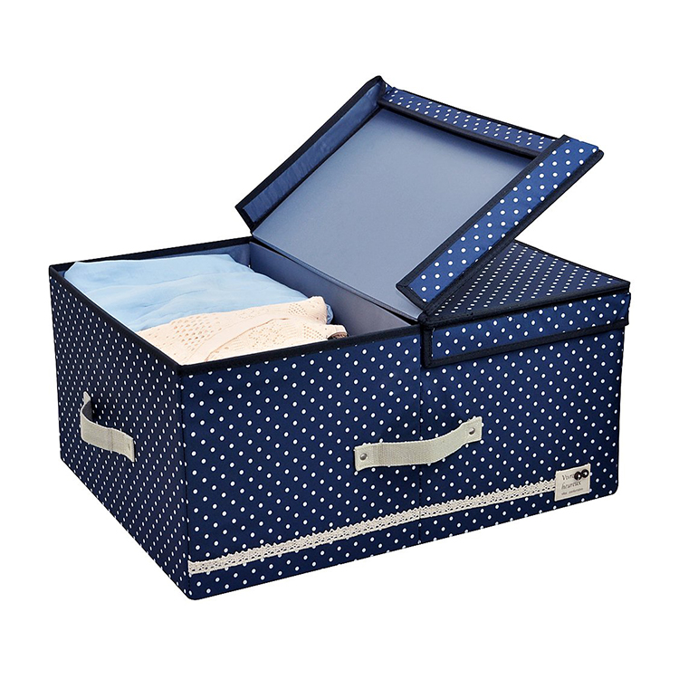Multi-fonction waterproof Cute eco cube non woven foldable storage boxes for clothing organizer