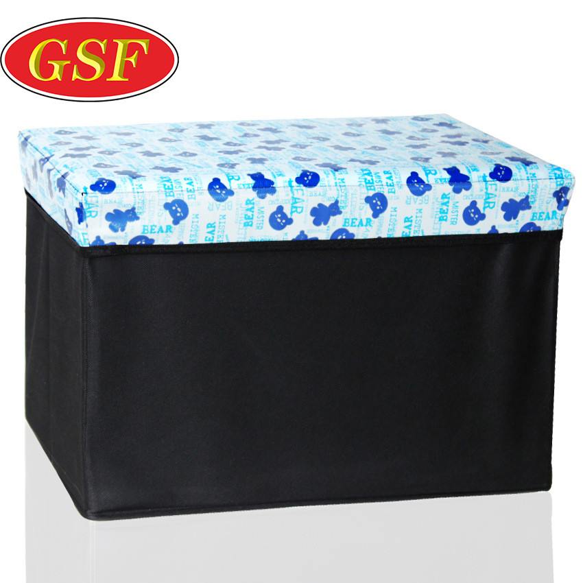 New styles foldable fabric folding step stool modern storage ottoman