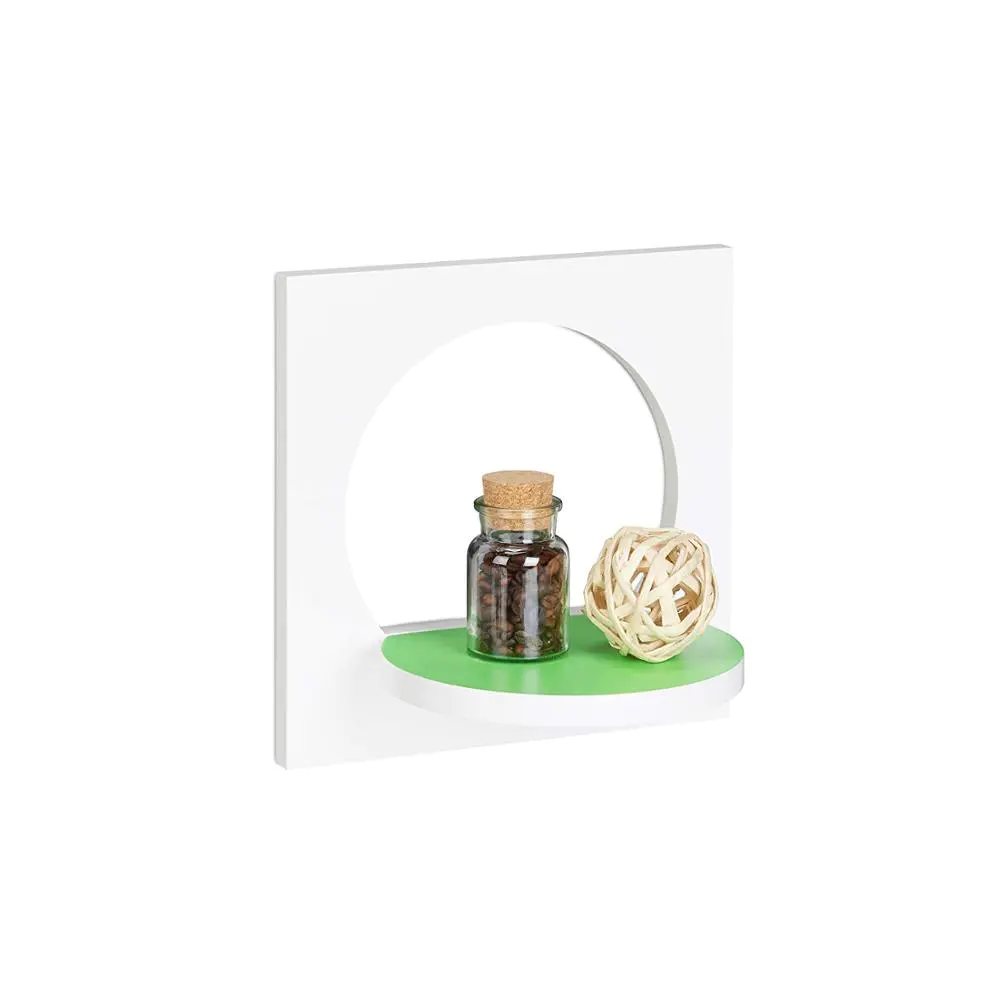 Original Design Cute Flower Pot Stand Floating Wall Wood Shelf Beauty Products Display Wood Cube Shelf For Livingroom
