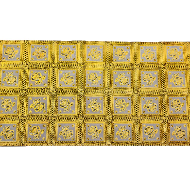 Factory wholesale golden elegant jacquard tablecloth