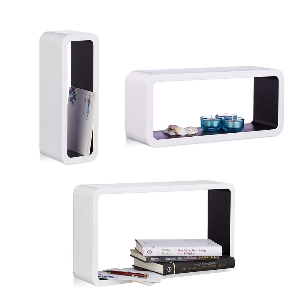 New design decorative furniture Eco-friendly cube MDF book Shelf