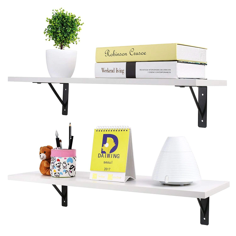 New Classic Design Home Decorative Wood Floating Shelves White Wall Mounted Shelf