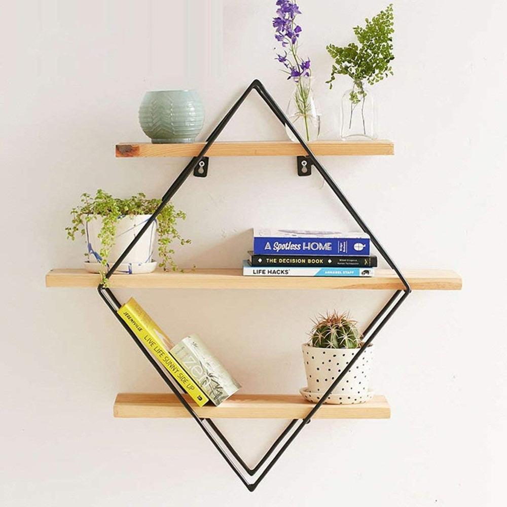Best Quality Low Price Customized Metal Wooden Floating Wall Shelf Wall Decoration
