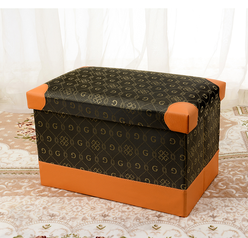 Hot Selling Damp Proof Clothes Baby Closet Leather Storage Ottoman