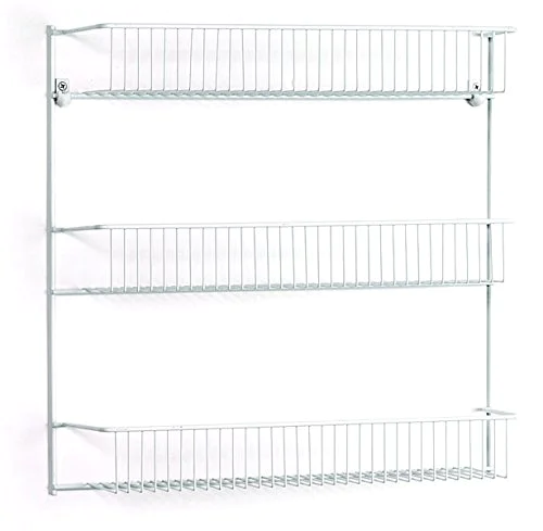 Fashional Wholesale Sturdy Metal Frame Material Metal White Wall Shelf