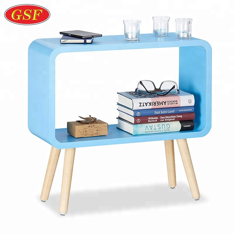 Small Living Room Cabinet for Storage Freestanding Shelf Modern MDF Coffee Table leges small mdf side table For Bedroom