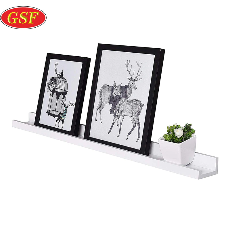 colorful wooden MDF Photo Ledge Picture Display Wall Shelf