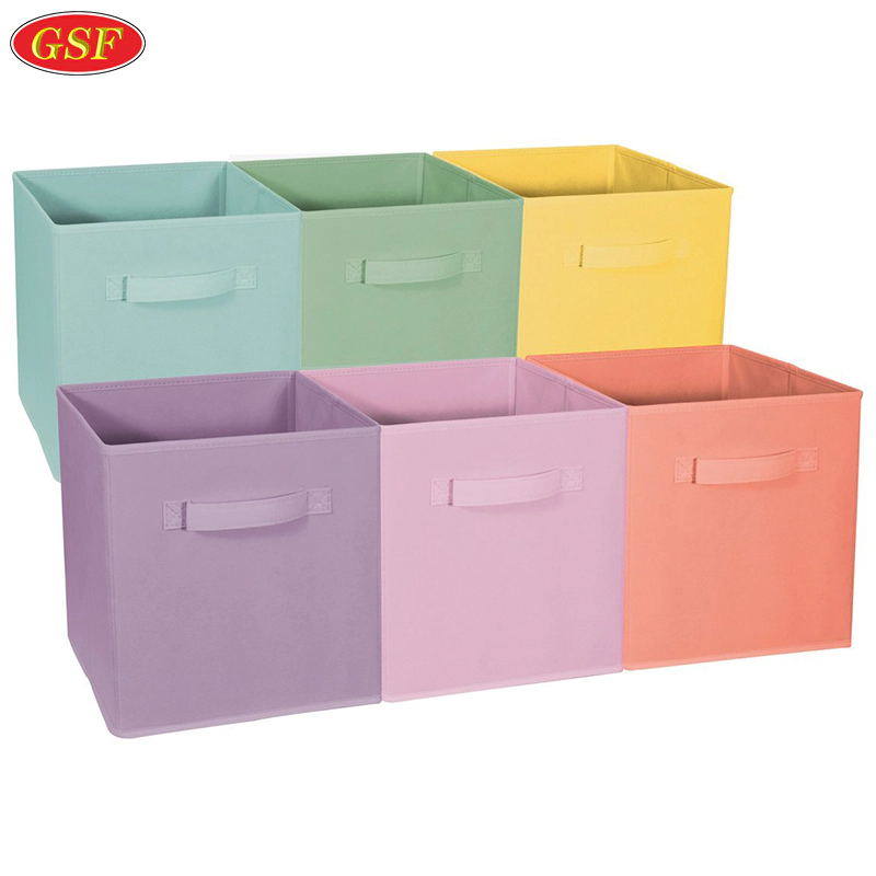 Wholesale custom logo cube foldable storage box