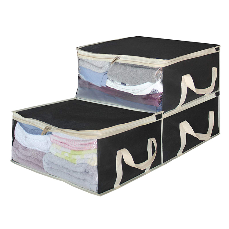 Foldable Storage Bags, Clothes Organizer Storage Containers for Clothing, Sweater, Blanket, Comforter