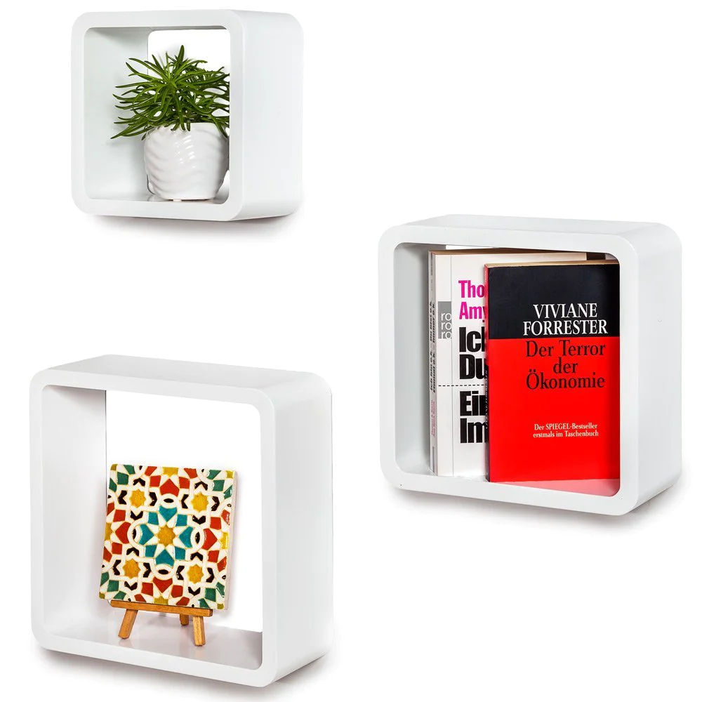 Hot selling Custom Home decoration popular square cube shelf for living room