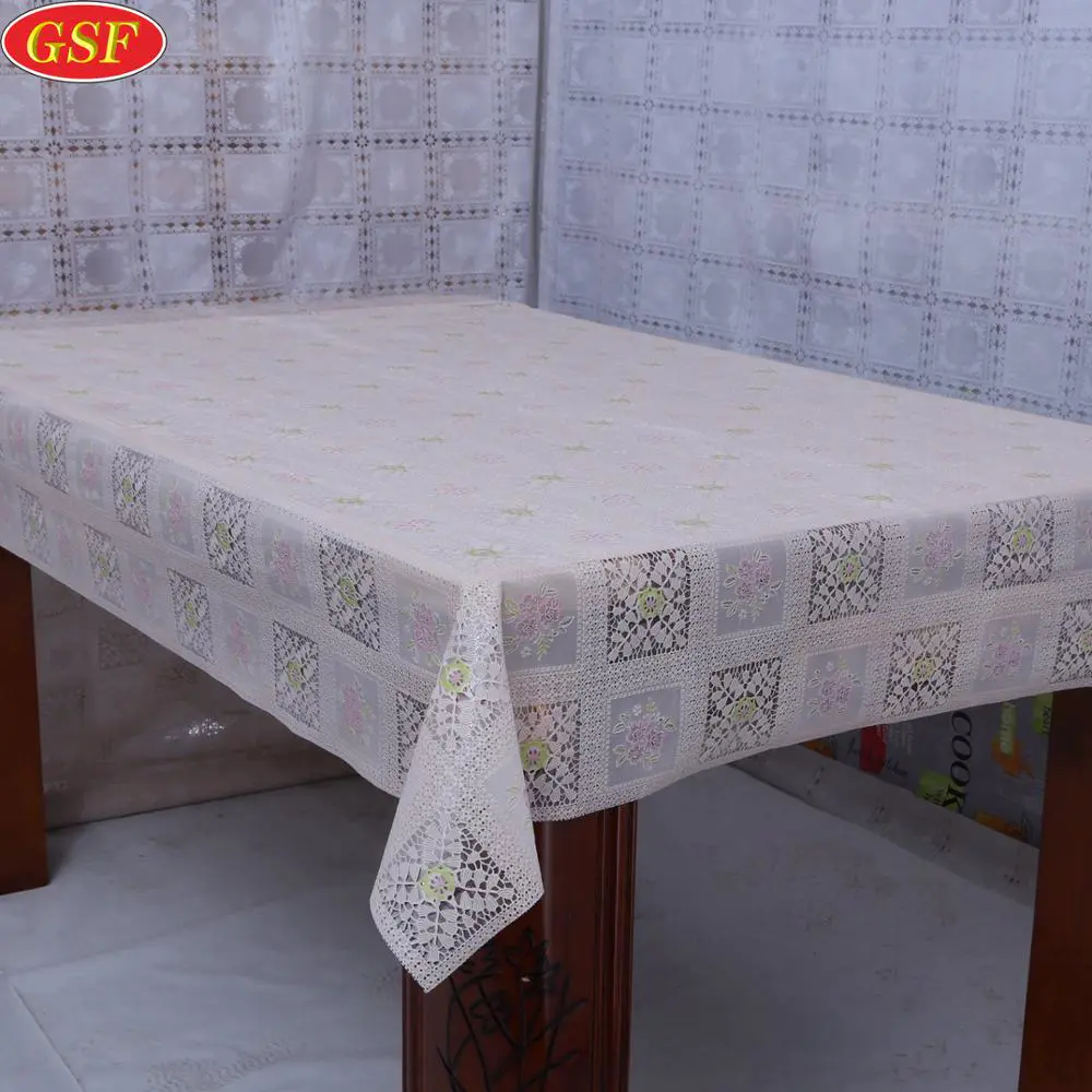 Hot Selling Stamp Colourful Eco-Friendly Pvc Printed Tablecloth