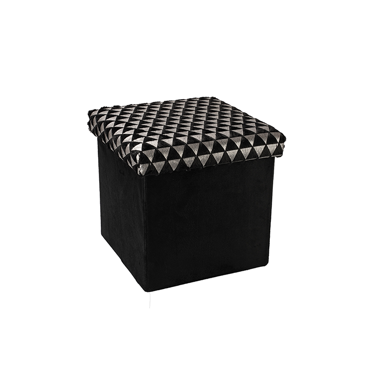 Flannel Multi-Function Stool With Storage Can Sit People Storage Box Home Change Shoes Storage Box Stool