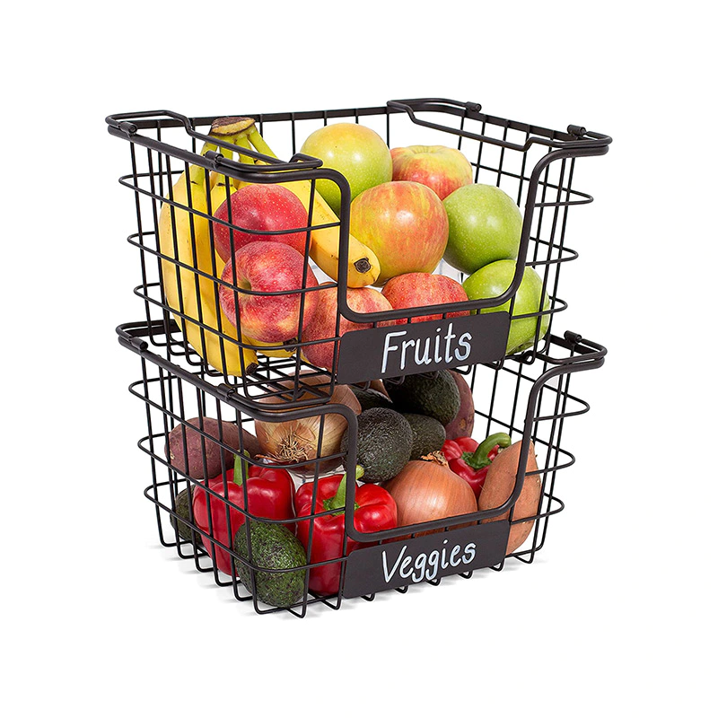Fruit Vegetable Produce Metal Storage Bin for Kitchen Counter GSH334