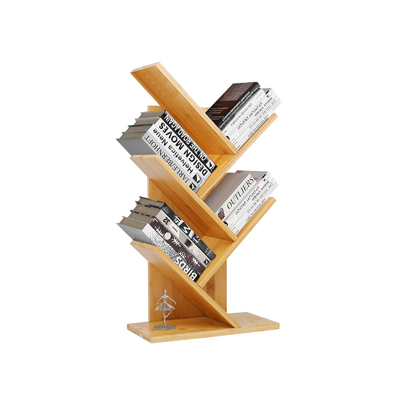 Bamboo Book Rack,Tree Bookshelf Desktop Organizer- GSH485
