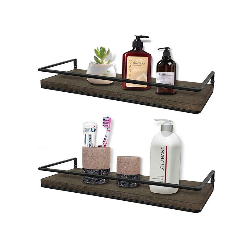 Floating Shelves Wall Mounted Rustic Wood Wall Storage Shelves for Bedroom Bathroom GSH409