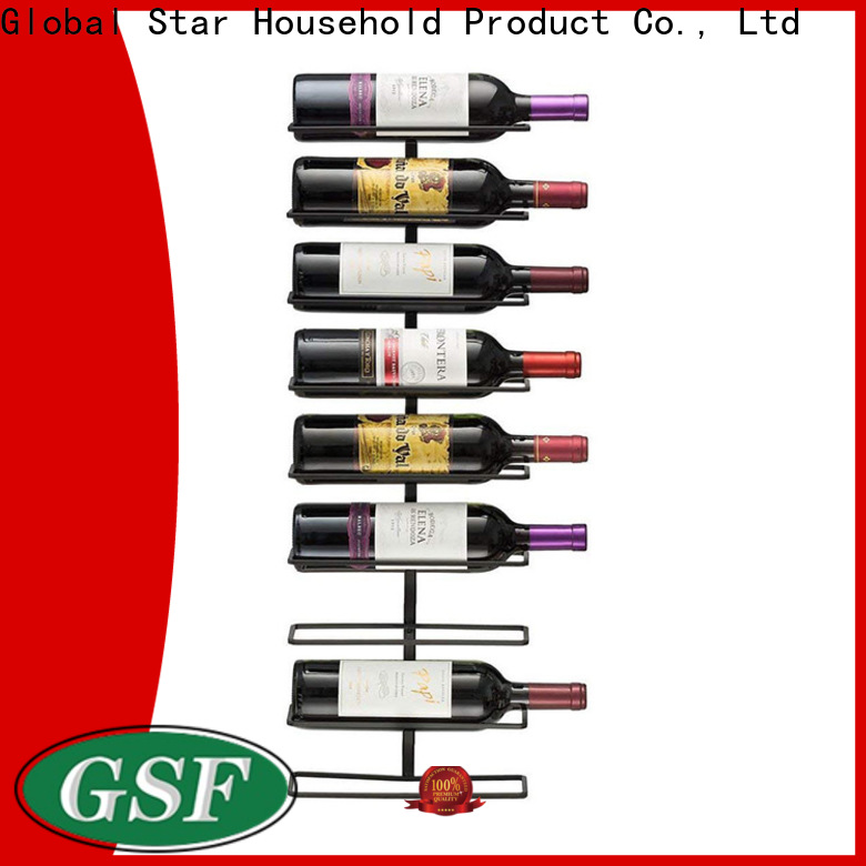GSH wrought iron wall wine rack Supply