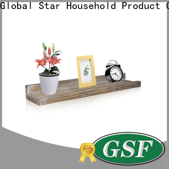 GSH Top wooden wall shelves for bedroom Supply