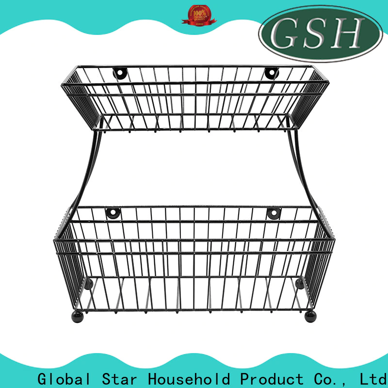 GSH New metal fruit basket stand Supply