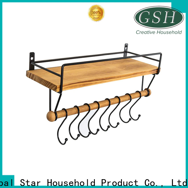 GSH Wholesale hanging wall shelves wood factory