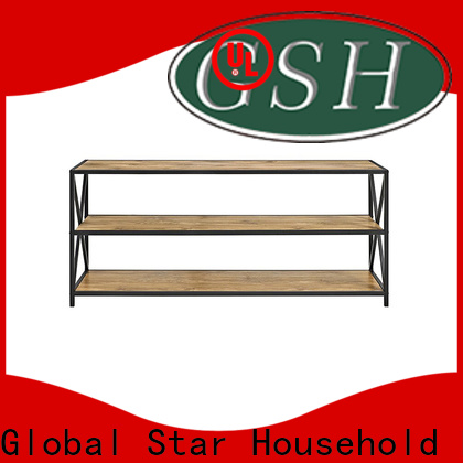 Custom corner bamboo shelf company for promotion