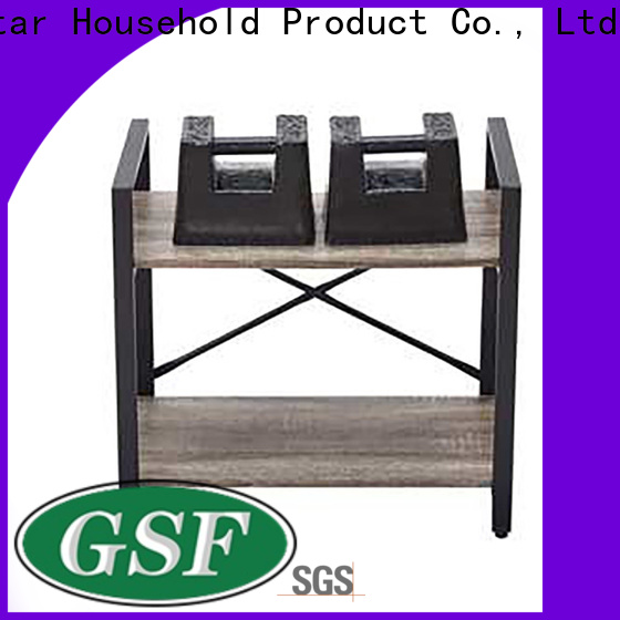 GSH wooden corner stand company for promotion