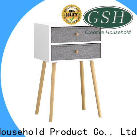 GSH New white wood side table Suppliers for promotion
