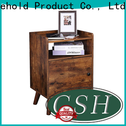 Custom round side table with storage for business for sale