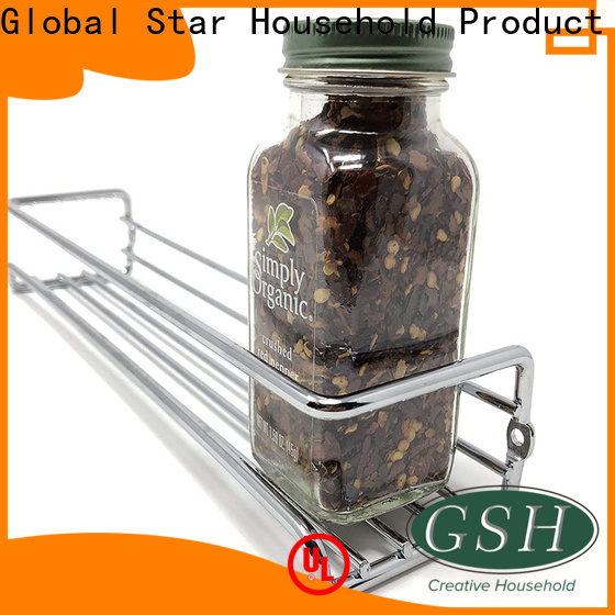 GSH Wholesale stainless steel spice rack wall mount Supply on sale
