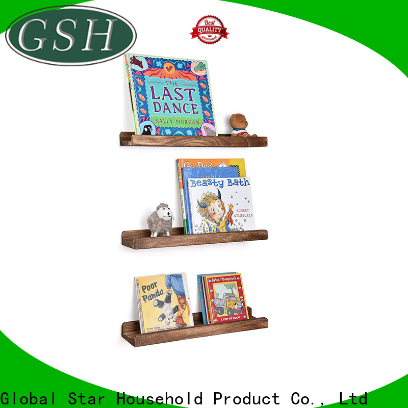 GSH Latest light wood wall shelves factory bulk buy