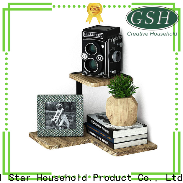 GSH Custom corner wall shelves for bedroom Supply bulk buy