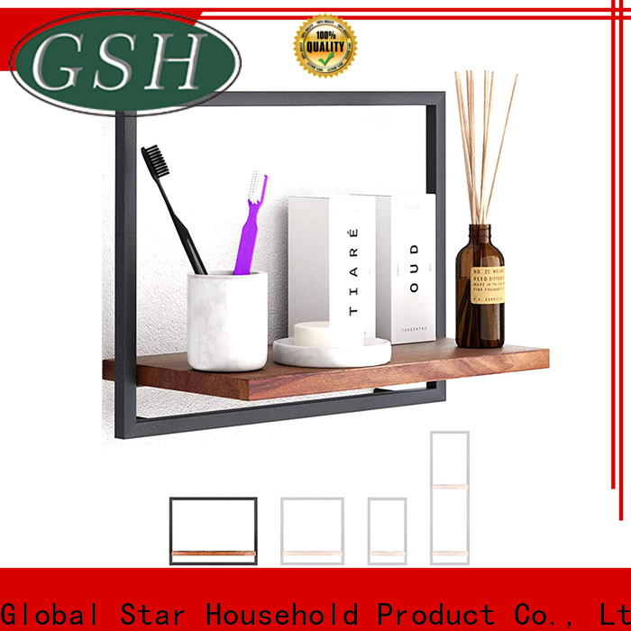 GSH wood wall shelves decorative company bulk production