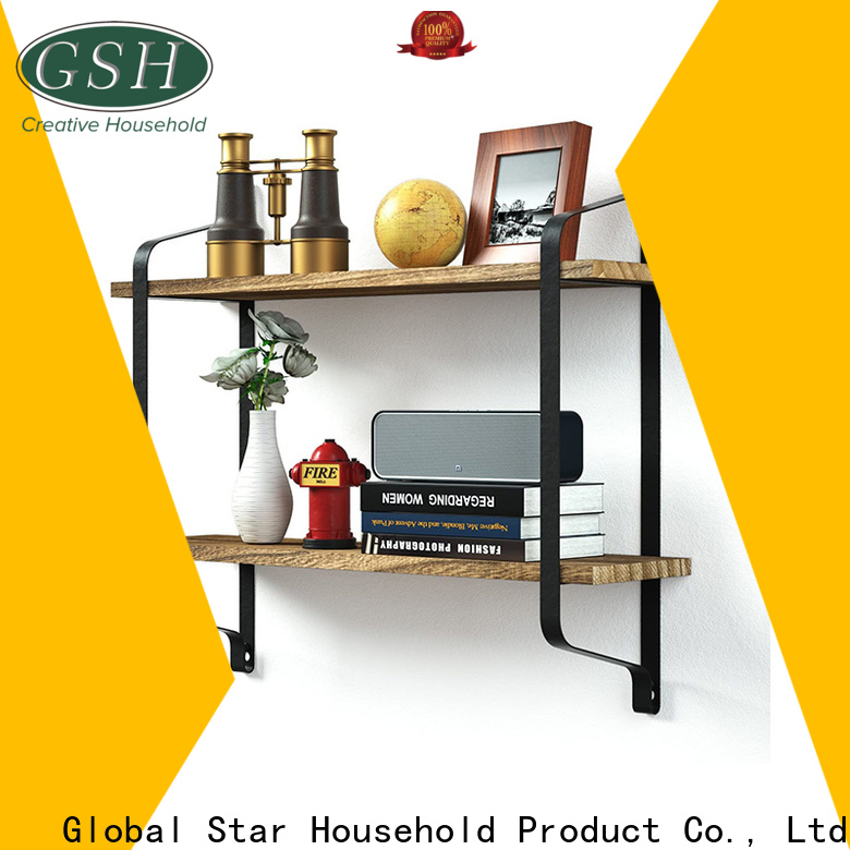 GSH Wholesale wood wall shelving units for business on sale