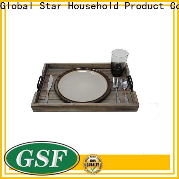 GSH Wholesale wood serving tray with handles company for sale