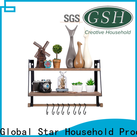 GSH black decorative wall shelves Suppliers bulk production
